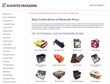Tablet Screenshot of elevatedpackaging.com